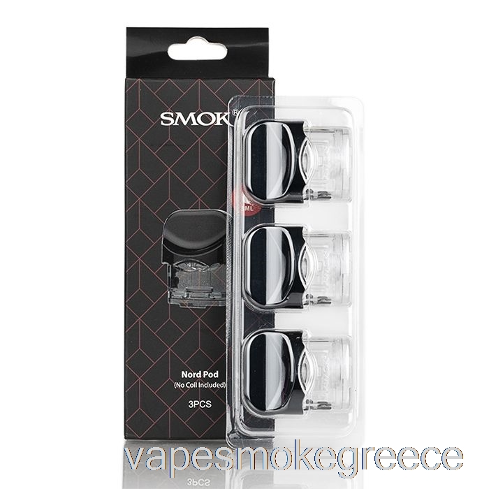 Vape Greece Smok Nord ανταλλακτικά δοχεία δοχείων Nord 3-pack Pods [χωρίς πηνία συμπ.]